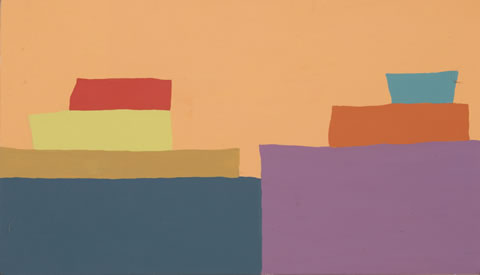 painting by Don Christensen entitled, 2 Stack No. 4