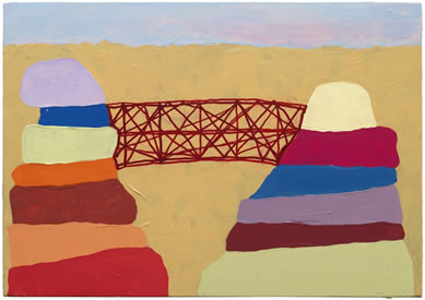 painting by Don Christensen entitled, WB Bridge